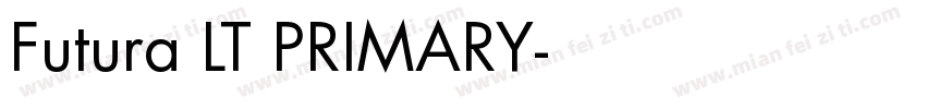 Futura LT PRIMARY字体转换